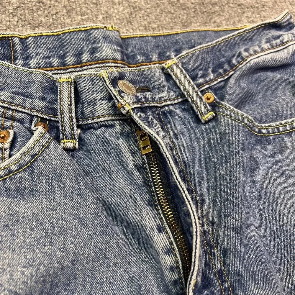 Levis 550 Jeans Mens 33x34 Blue Medium Wash Relaxed Tapered Denim Pants Casual